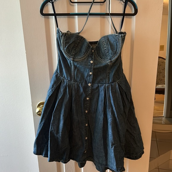 Victoria Secret Jean Corset Style Dress - Picture 2 of 4